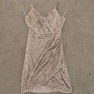 Sparkly gold homecoming dress
